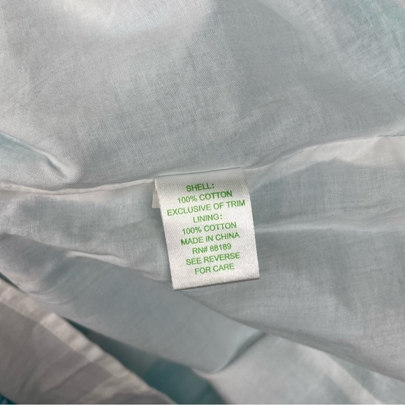 Lilly Pulitzer blue white embroidered floral dress 0 - Picture 5 of 6